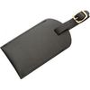 Bonded Leather Luggage Tag - Black