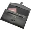 Bonded Leather Travel Wallet - Black